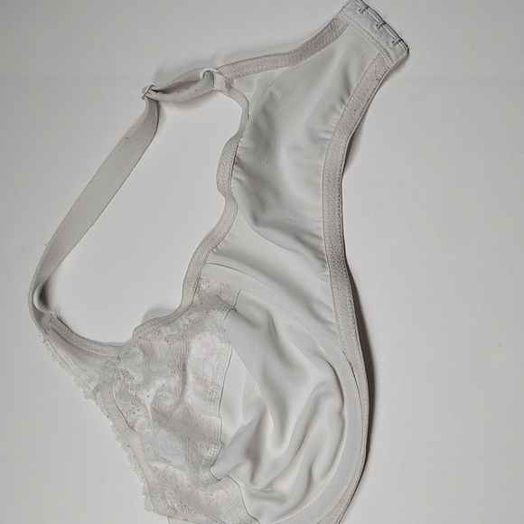 Lilyette Comfort Lace Minimizer White Women’s Bra 40D - Picture 5 of 7